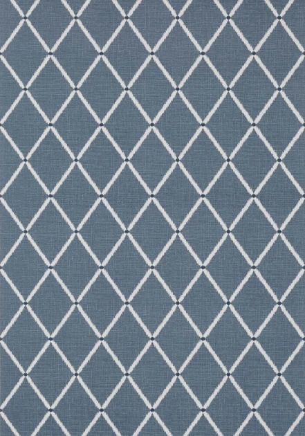 Thibaut T72634 Chestnut Hill Pompton Trellis Navy - tapeta geometryczna w kratownicę