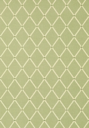 Thibaut T72636 Chestnut Hill Pompton Trellis Green - tapeta geometryczna w kratownicę