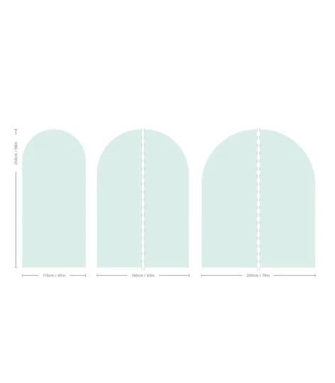 Wallcolors Pure Forms Arch Solid Soft Mineral Spring Mint - mural łuk