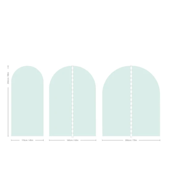 Wallcolors Pure Forms Arch Solid Soft Mineral Spring Mint - mural łuk