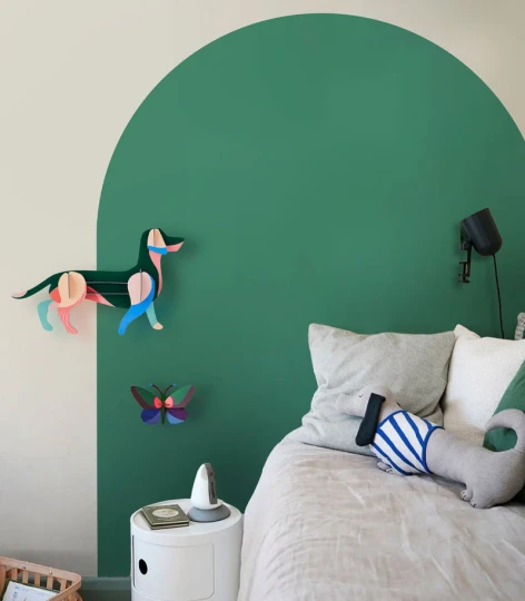 Wallcolors Pure Forms Arch Solid Bold Accents Cayman Lagoon - mural łuk