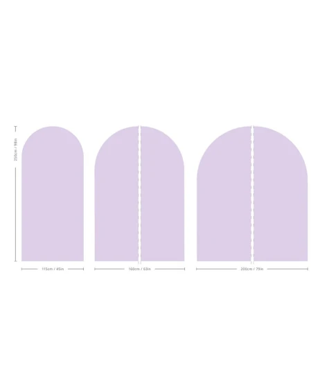 Wallcolors Pure Forms Arch Solid Powdered Earth Lily Lavender - mural łuk