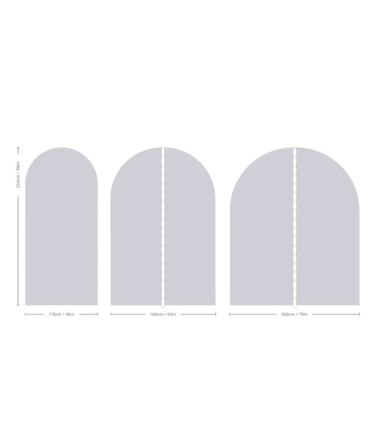 Wallcolors Pure Forms Arch Solid Powdered Earth Winter Gray - mural łuk