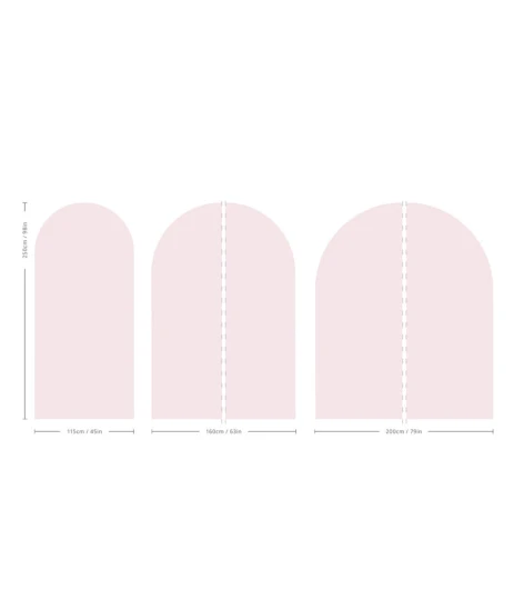 Wallcolors Pure Forms Arch Solid Powdered Earth Ballerina Pink - mural łuk
