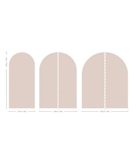 Wallcolors Pure Forms Arch Solid Powdered Earth Soft Sand - mural łuk