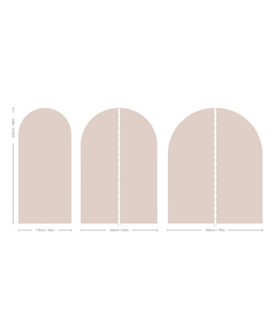 Wallcolors Pure Forms Arch Solid Powdered Earth Soft Sand - mural łuk