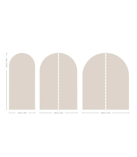 Wallcolors Pure Forms Arch Solid Powdered Earth Bone China - mural łuk