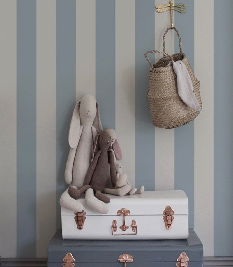 Wallcolors Pure Forms Bold Stripe Ocean - tapeta w paski