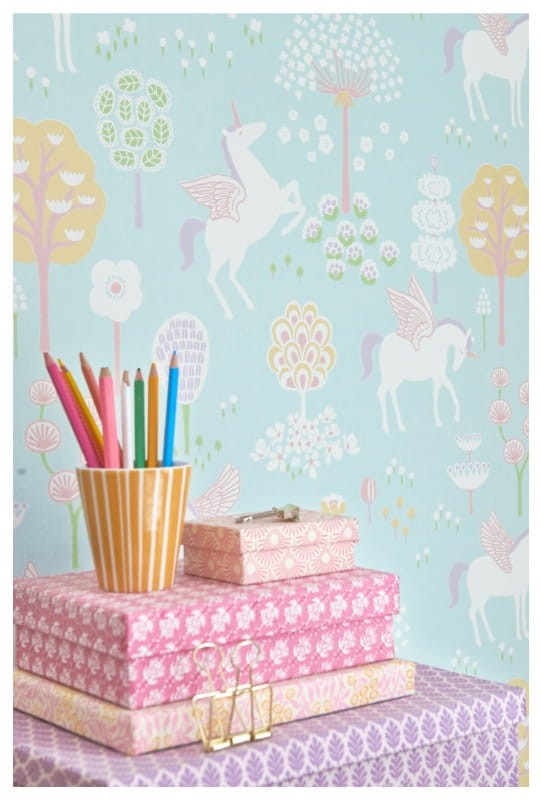 Tapeta Majvillan True Unicorns 116-02 turq