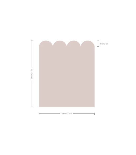 Wallcolors Pure Forms Wainscoting Solid Clay Veil - mural imitujący boazerię nowoczesną
