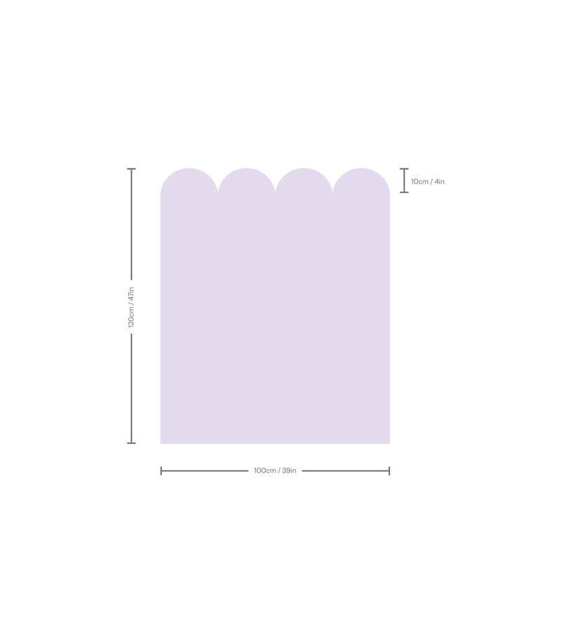 Wallcolors Pure Forms Wainscoting Solid Clay Lilac Haze - mural imitujący boazerię nowoczesną