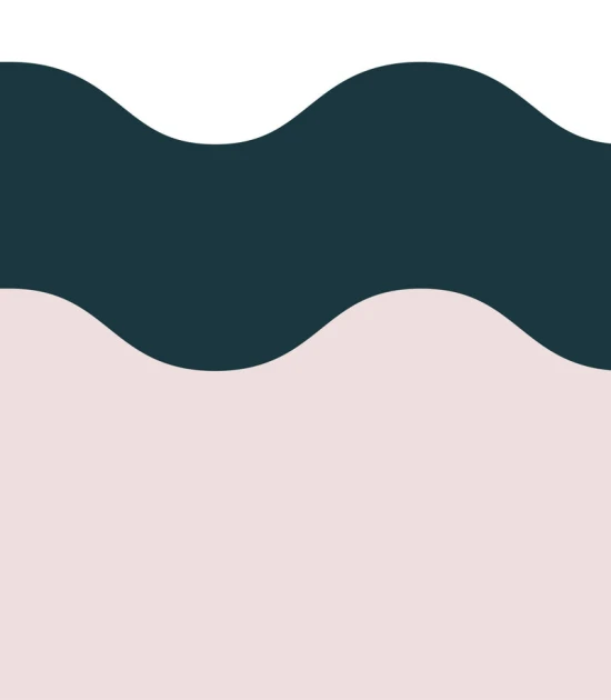 Wallcolors Pure Forms Wainscoting Double Wave Soft Blush - mural imitujący boazerię nowoczesną