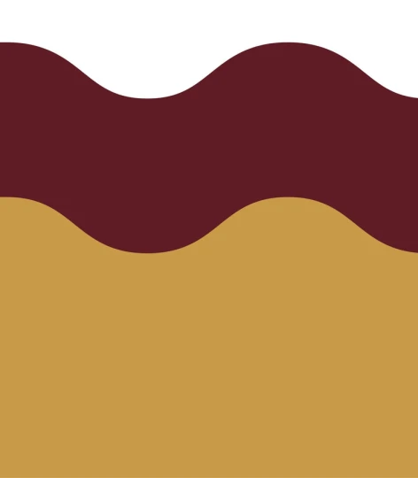 Wallcolors Pure Forms Wainscoting Double Wave Dark Honey Amber - mural imitujący boazerię nowoczesną