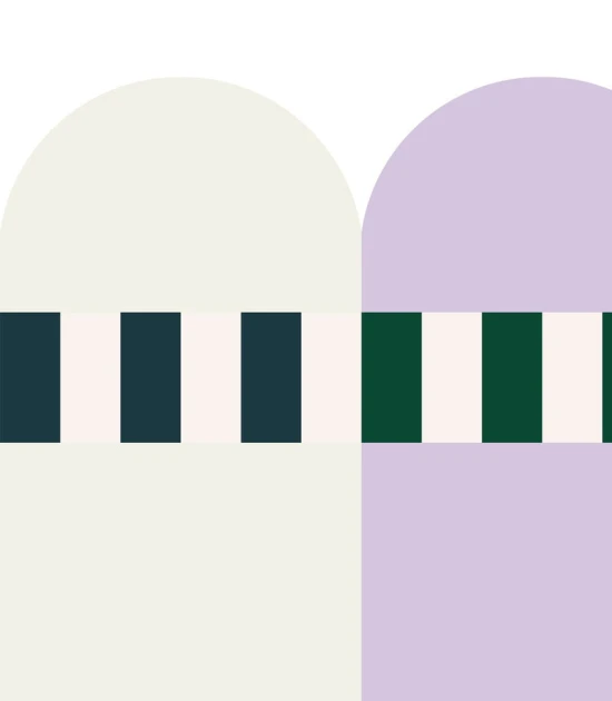 Wallcolors Pure Forms Wainscoting Seashell Shell Lilac - mural imitujący boazerię nowoczesną