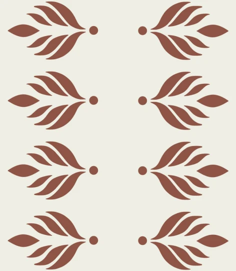 Wallcolors Pure Forms Cottage Bloom Terracotta Rust - tapeta roślinna