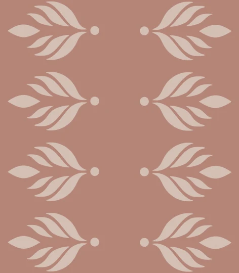 Wallcolors Pure Forms Cottage Bloom Deep Coral Clay - tapeta roślinna