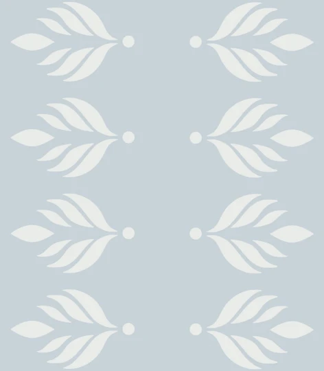 Wallcolors Pure Forms Cottage Bloom Deep Pale Blue - tapeta roślinna