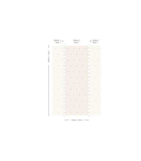 Wallcolors Pure Forms Tiny Bloom Terracotta - tapeta w kwiaty