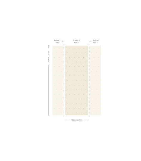 Wallcolors Pure Forms Tiny Clover Linen - tapeta w kwiaty