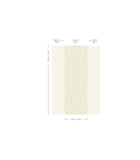 Wallcolors Pure Forms Tiny Clover Olive - tapeta w kwiaty