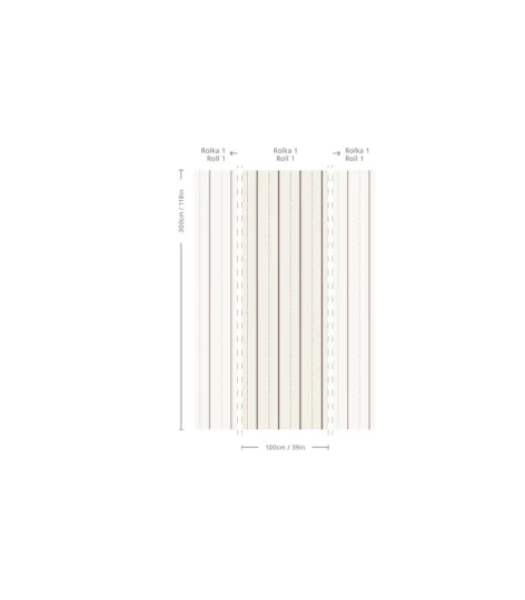 Wallcolors Pure Forms Heritage Stripe Burgundy - tapeta w paski