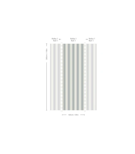 Wallcolors Pure Forms Woven Stripe Steel Gray - tapeta w paski