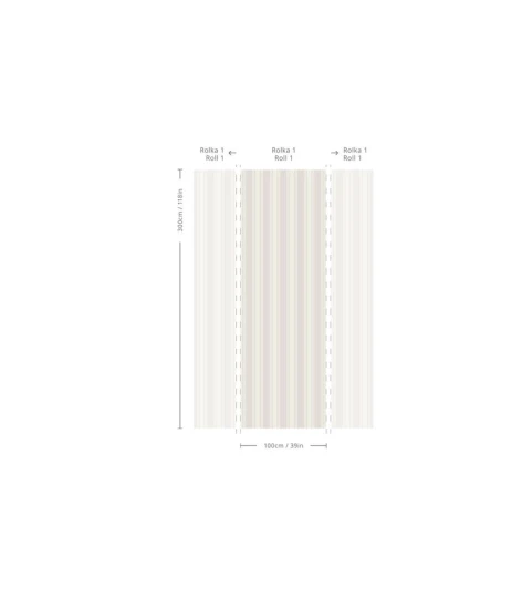 Wallcolors Pure Forms Woven Stripe Warm Taupe - tapeta w paski