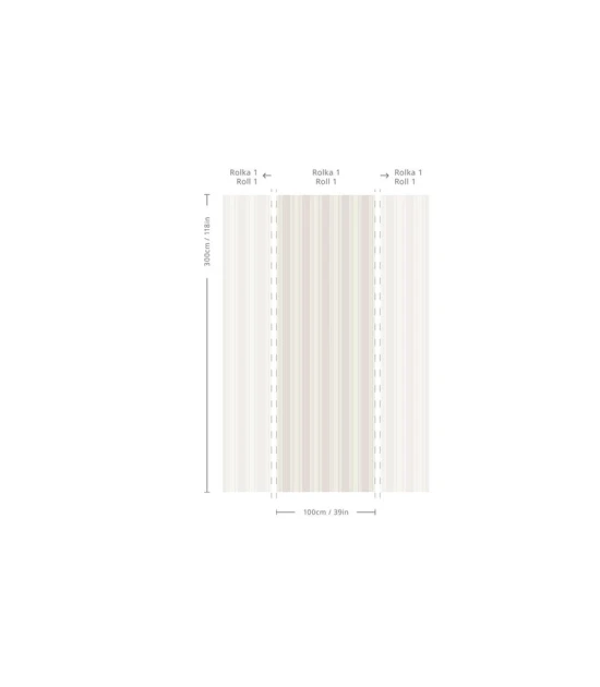 Wallcolors Pure Forms Woven Stripe Warm Taupe - tapeta w paski