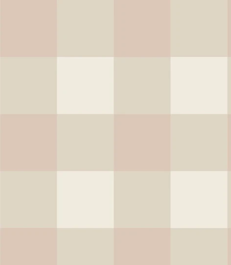 Wallcolors Pure Forms Checks Sand Beige - tapeta w kratkę
