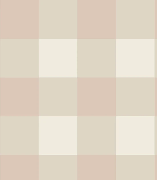 Wallcolors Pure Forms Checks Sand Beige - tapeta w kratkę