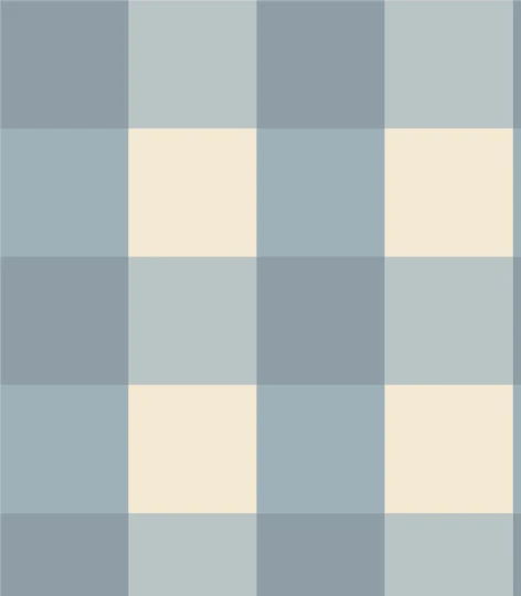 Wallcolors Pure Forms Checks Blue Fog - tapeta w kratkę