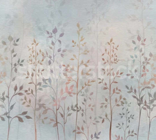 Rebel Walls R19549 Shutterstock Soft Straw Pastel - mural w rośliny