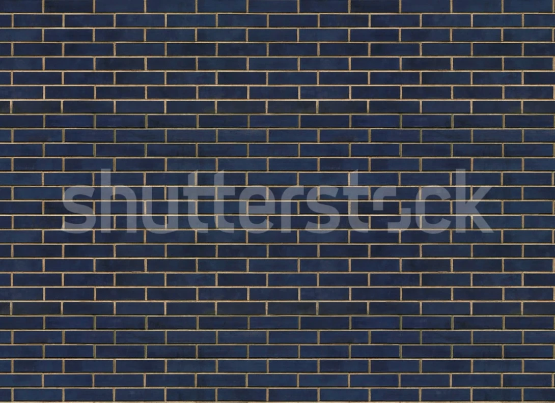 Rebel Walls R19632 Shutterstock Wall of Tiles Dark Blue - mural imitujący płytki