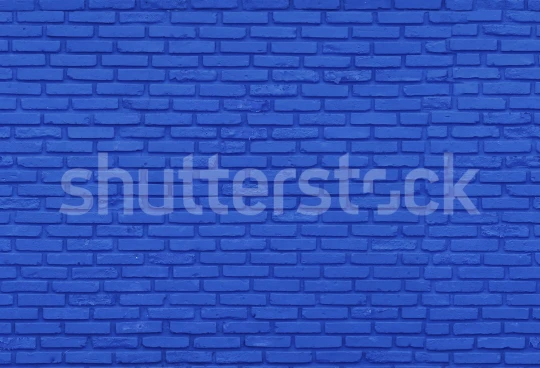 Rebel Walls R19633 Shutterstock Wall of Bricks Cobalt - mural imitujący cegły