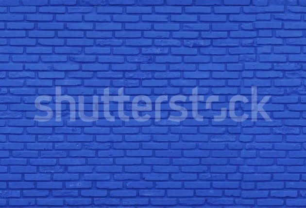 Rebel Walls R19633 Shutterstock Wall of Bricks Cobalt - mural imitujący cegły
