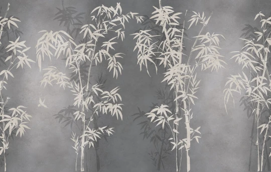 Rebel Walls R21349 Sophisticated Luxe Bambusa Gray - mural w bambusy