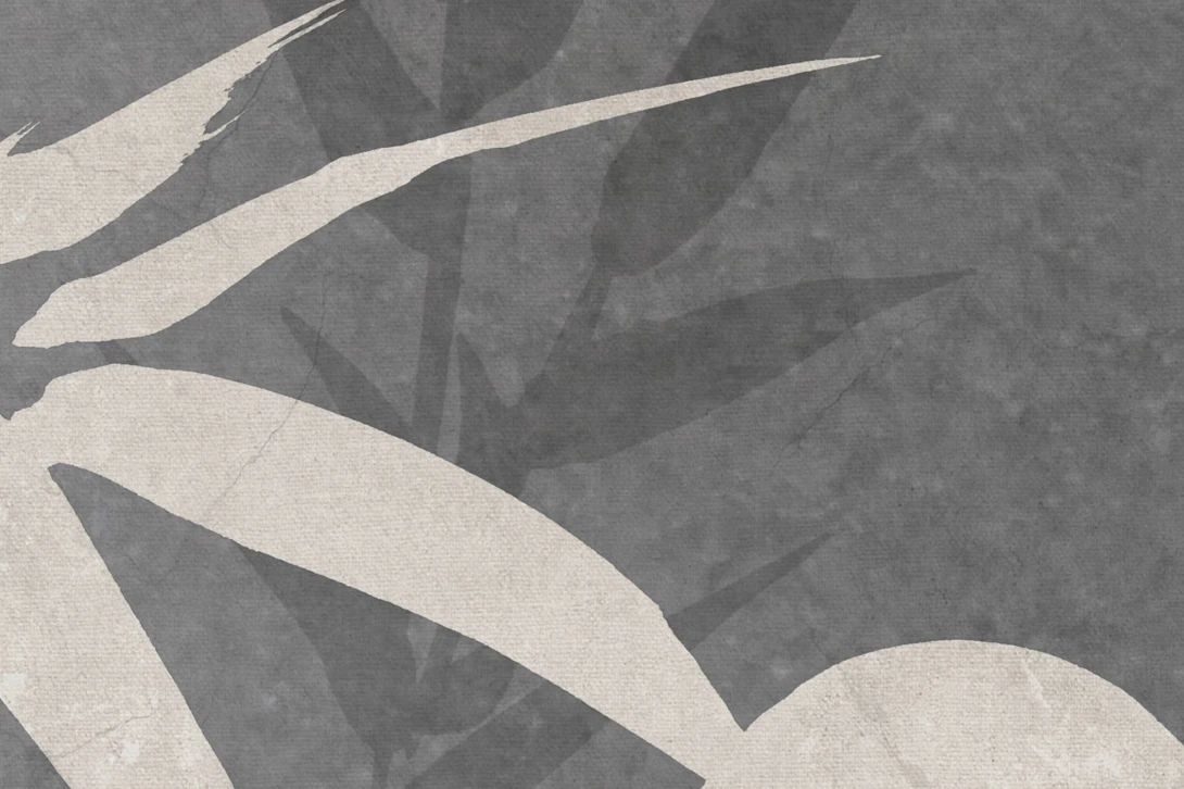 Rebel Walls R21349 Sophisticated Luxe Bambusa Gray - mural w bambusy