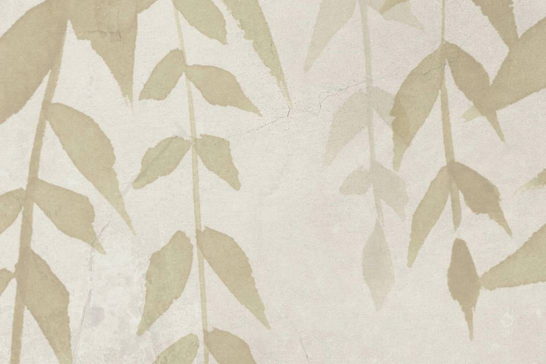 Rebel Walls R22014 Sophisticated Luxe Whispers of Bamboo Beige - mural w kaskadę liści