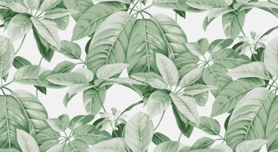 Rebel Walls R18670 Pops Chestnut White - mural w liście kasztanowca