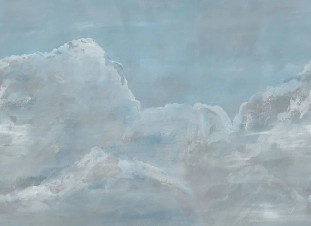Rebel Walls R18915 Pops Up in the Clouds Blue - mural w niebo i chmury