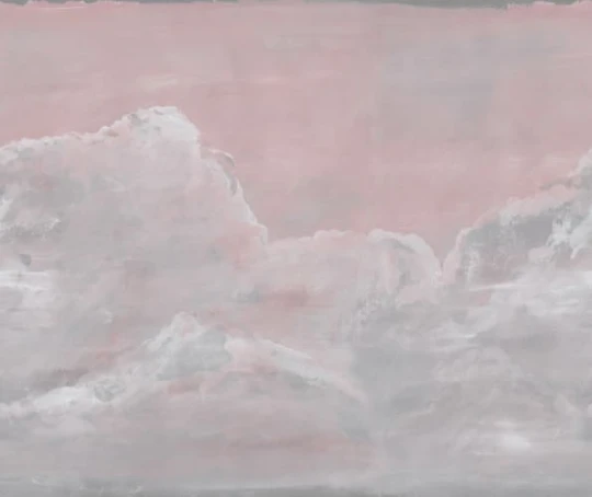 Rebel Walls R18916 Pops Up in the Clouds Pink - mural w niebo i chmury