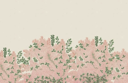 Rebel Walls R18918 Pops Beautiful Blossoms Pink - mural w kwitnące krzewy
