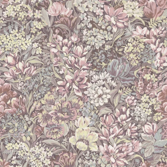 Rebel Walls R18924 Pops Floral Garden Pink - mural w kwiaty