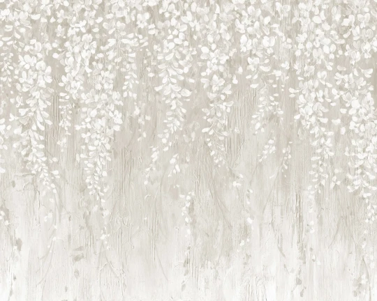 Rebel Walls R18934 Pops Draped Blossoms Beige - mural w kaskady kwiatów