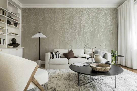 Rebel Walls R18934 Pops Draped Blossoms Beige - mural w kaskady kwiatów