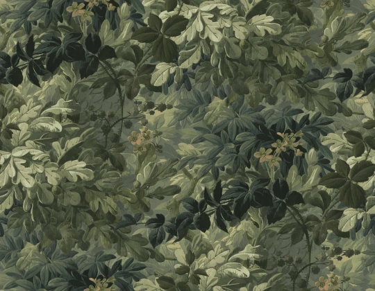 Rebel Walls R19516 Pops Vinum Raspeys Green - mural w liście