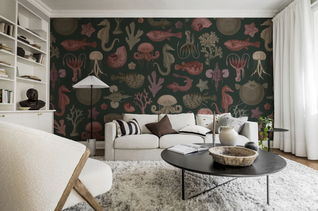 Rebel Walls R19693 Pops Sea Life Ocean - mural w morskie zwierzęta