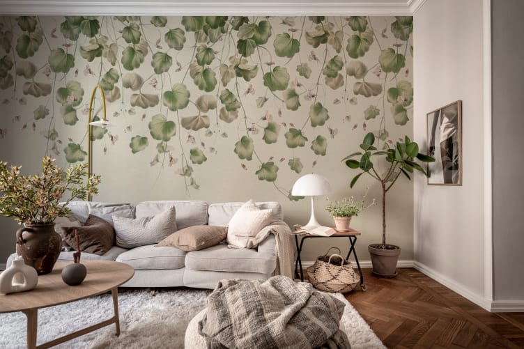 Rebel Walls R19917 Pops Dangling Ivy Soft - mural w kaskady bluszczu