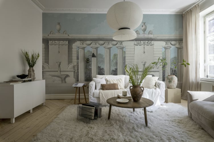 Rebel Walls R19919 Pops Garden Palace Vintage - mural architektoniczny z kolumnami