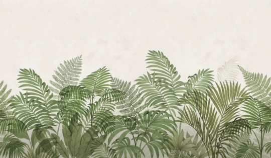 Rebel Walls R20063 Pops Tropical Serenity Green - mural w liście palm